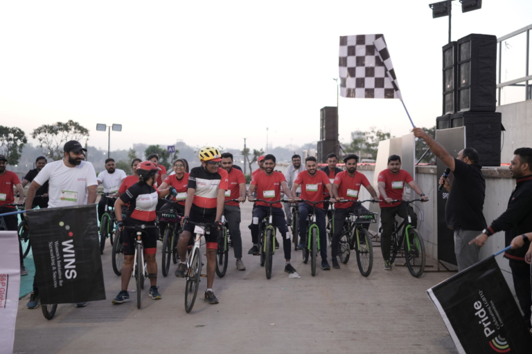 S&P Global Ahmedabad Colleagues Lace Up for a 10km Duathlon to Champion Health and Wellbeing