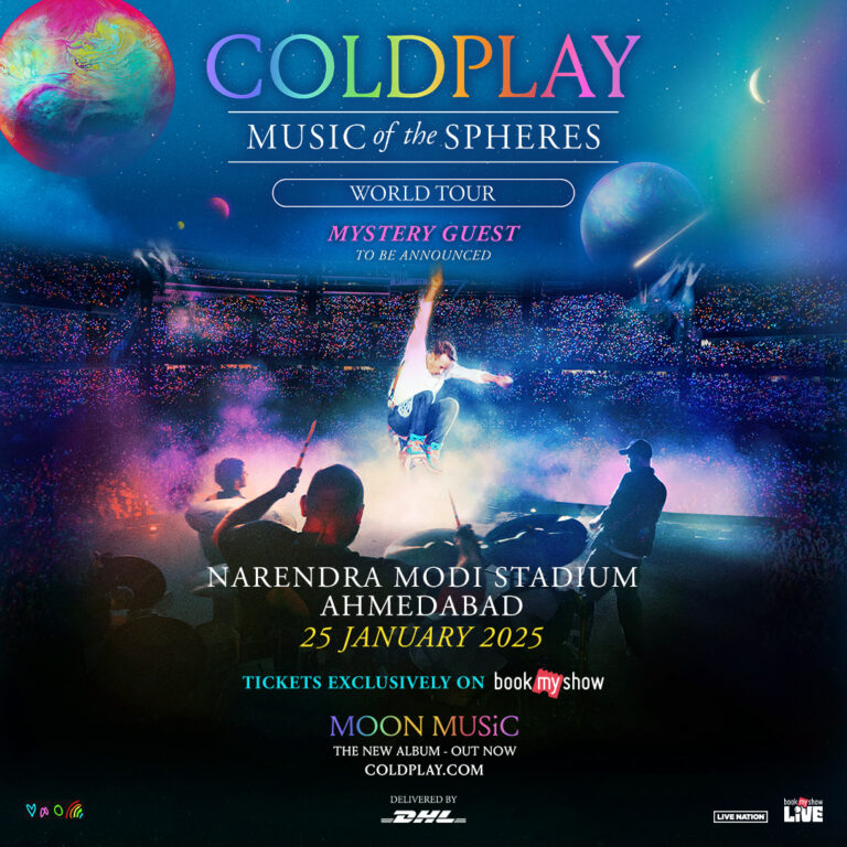 BOOKMYSHOW LIVE RESPONDS TO INDIAN FANS’ OVERWHELMING DEMAND, ANNOUNCES THE BIGGEST SHOW FOR COLDPLAY’S MUSIC OF THE SPHERES WORLD TOUR AT THE NARENDRA MODI STADIUM IN AHMEDABAD, INDIA