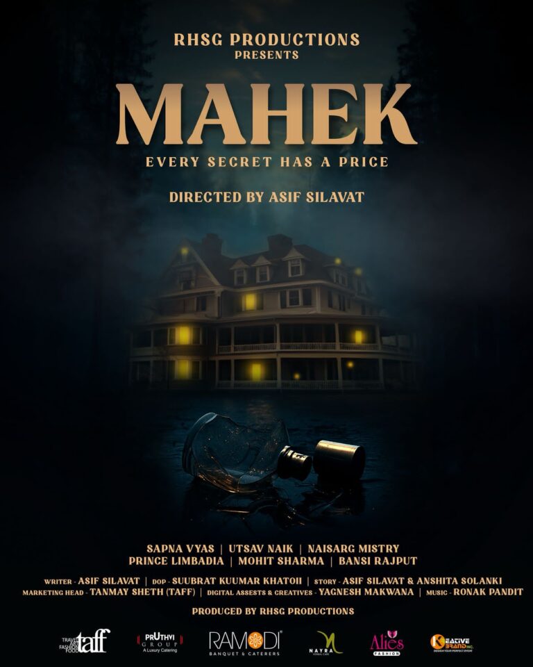 Poster of Gujarati Thriller “Mahek” Launched in Ahmedabad